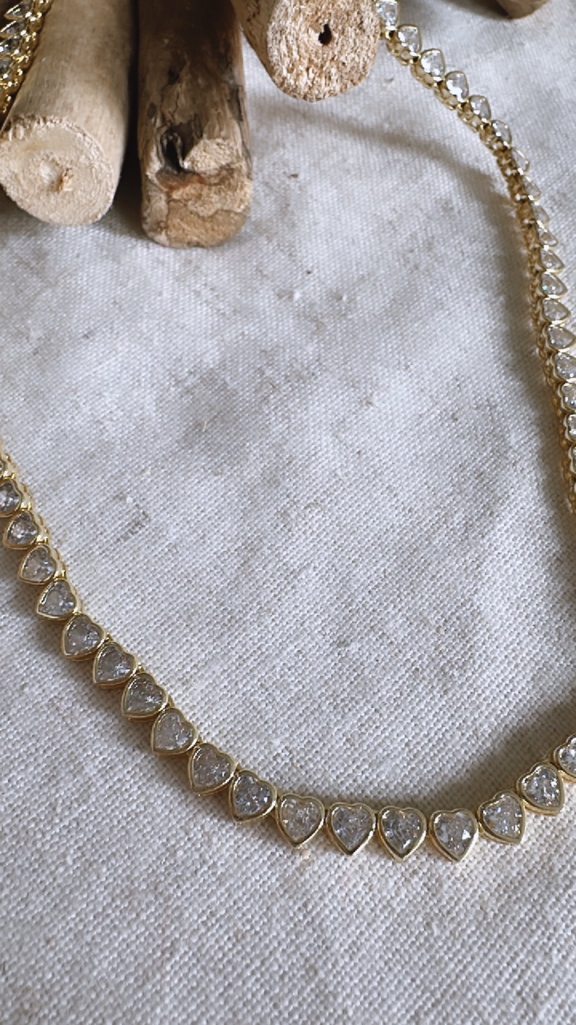 Queen of Hearts Tennis Necklace