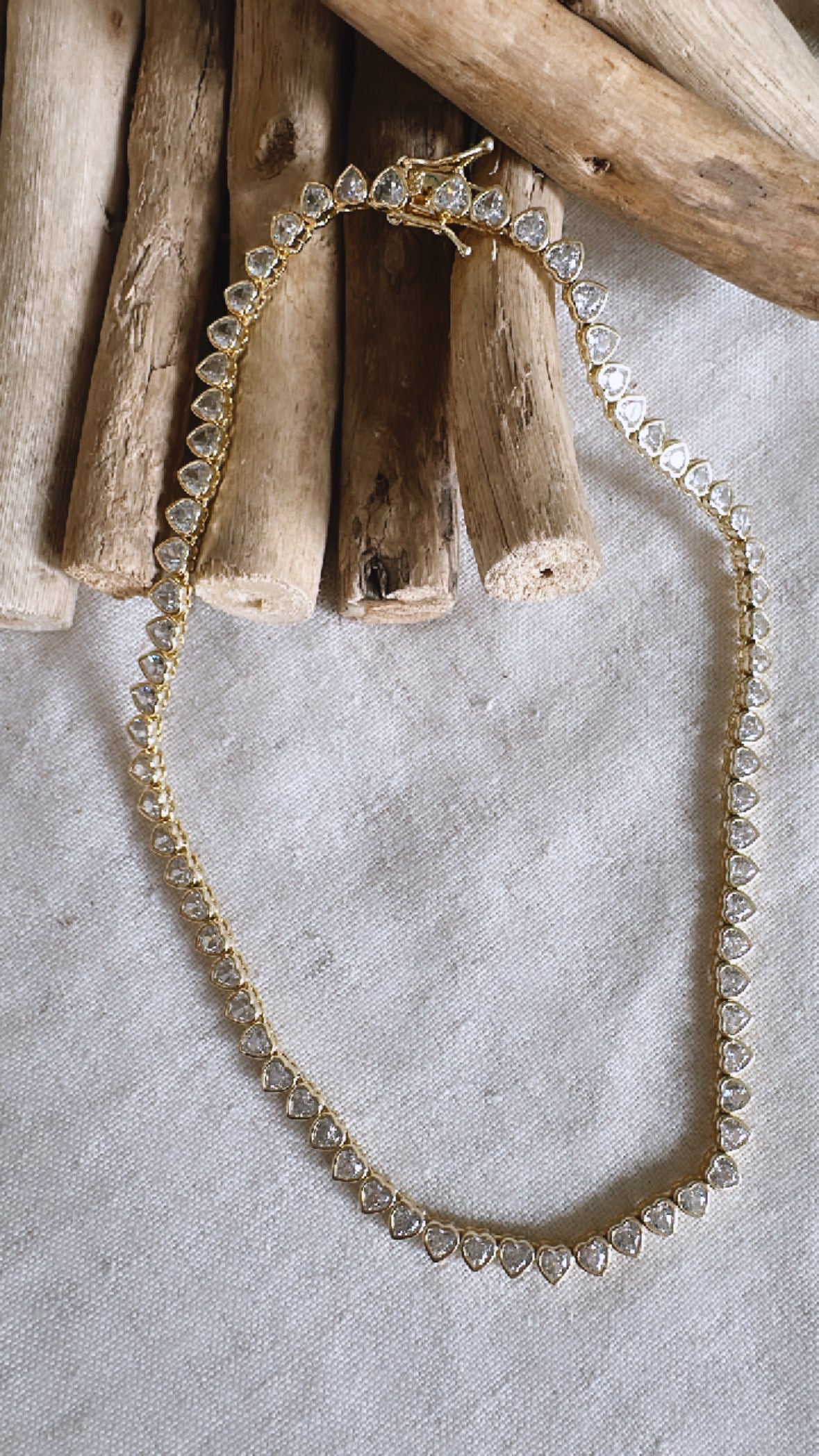 Queen of Hearts Tennis Necklace