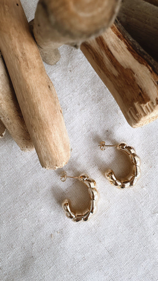 Twisted Croissant Earrings