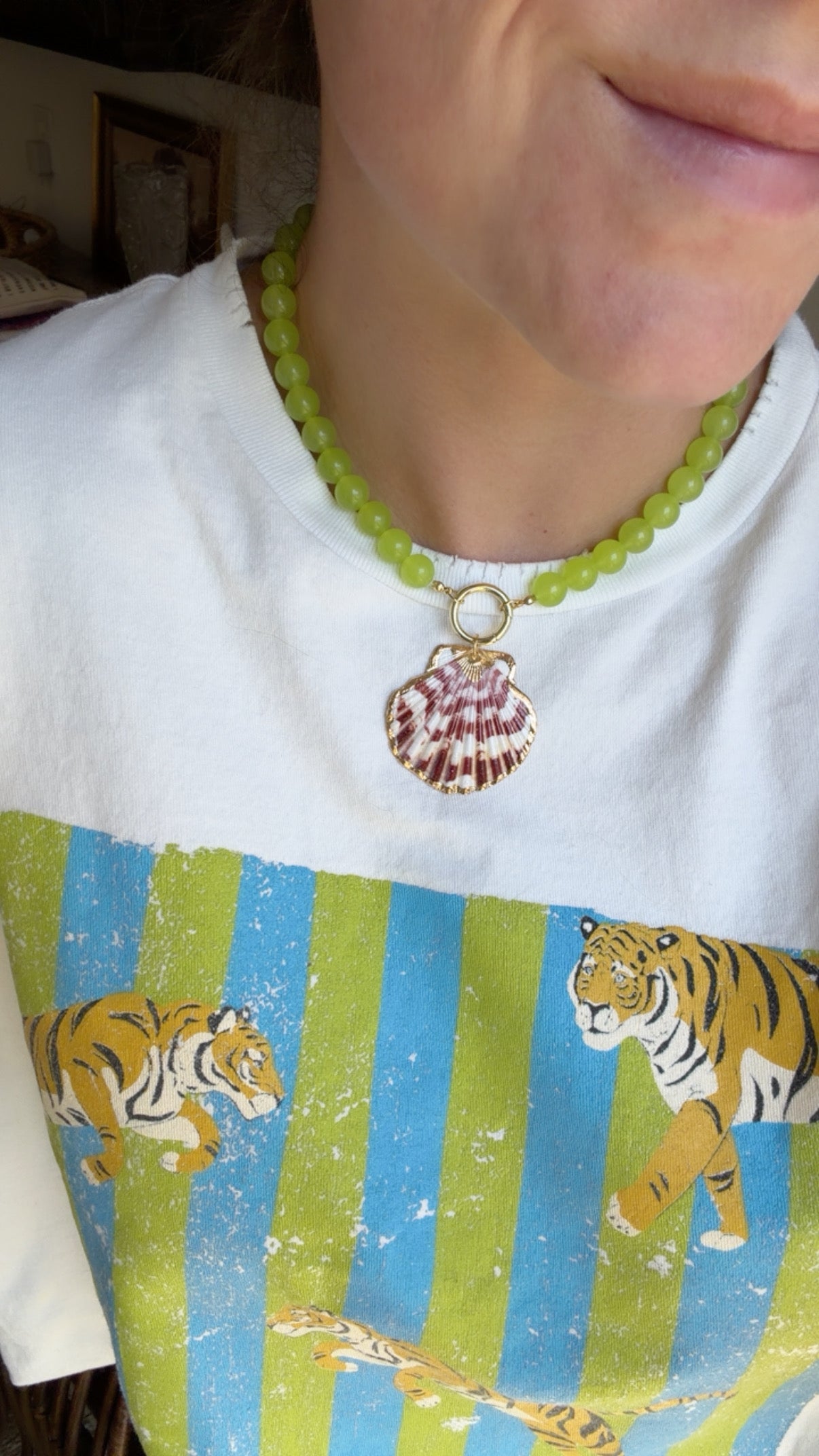 Green Palms Necklace