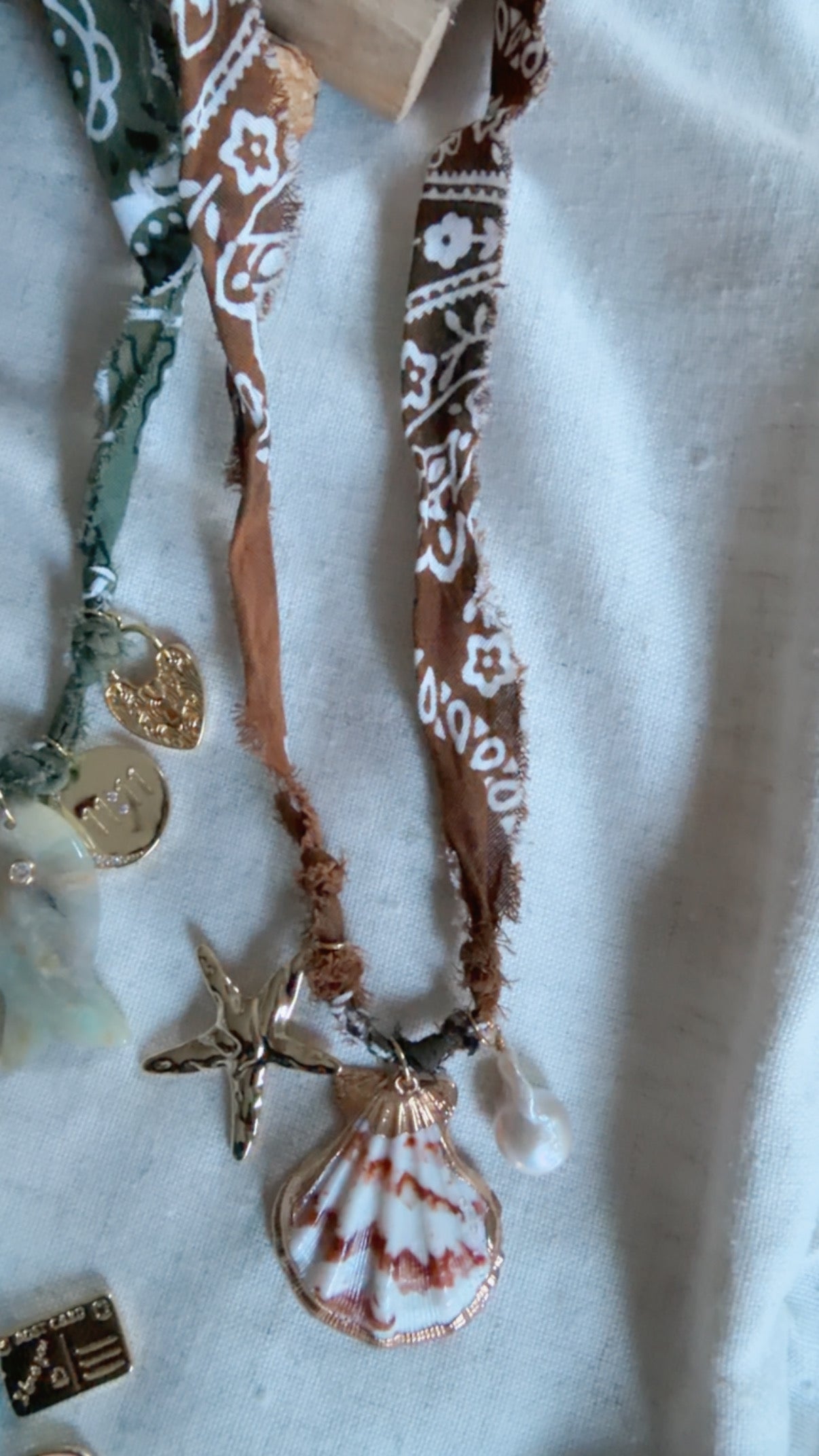 Brown Bandana Necklace