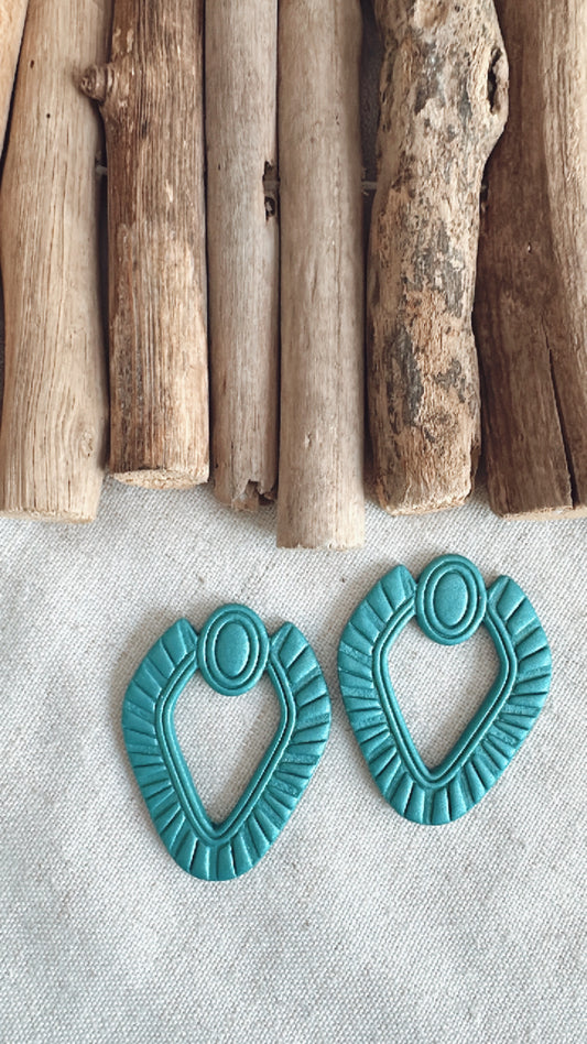 The Marine Collection - Raffia  - Clay Earrings