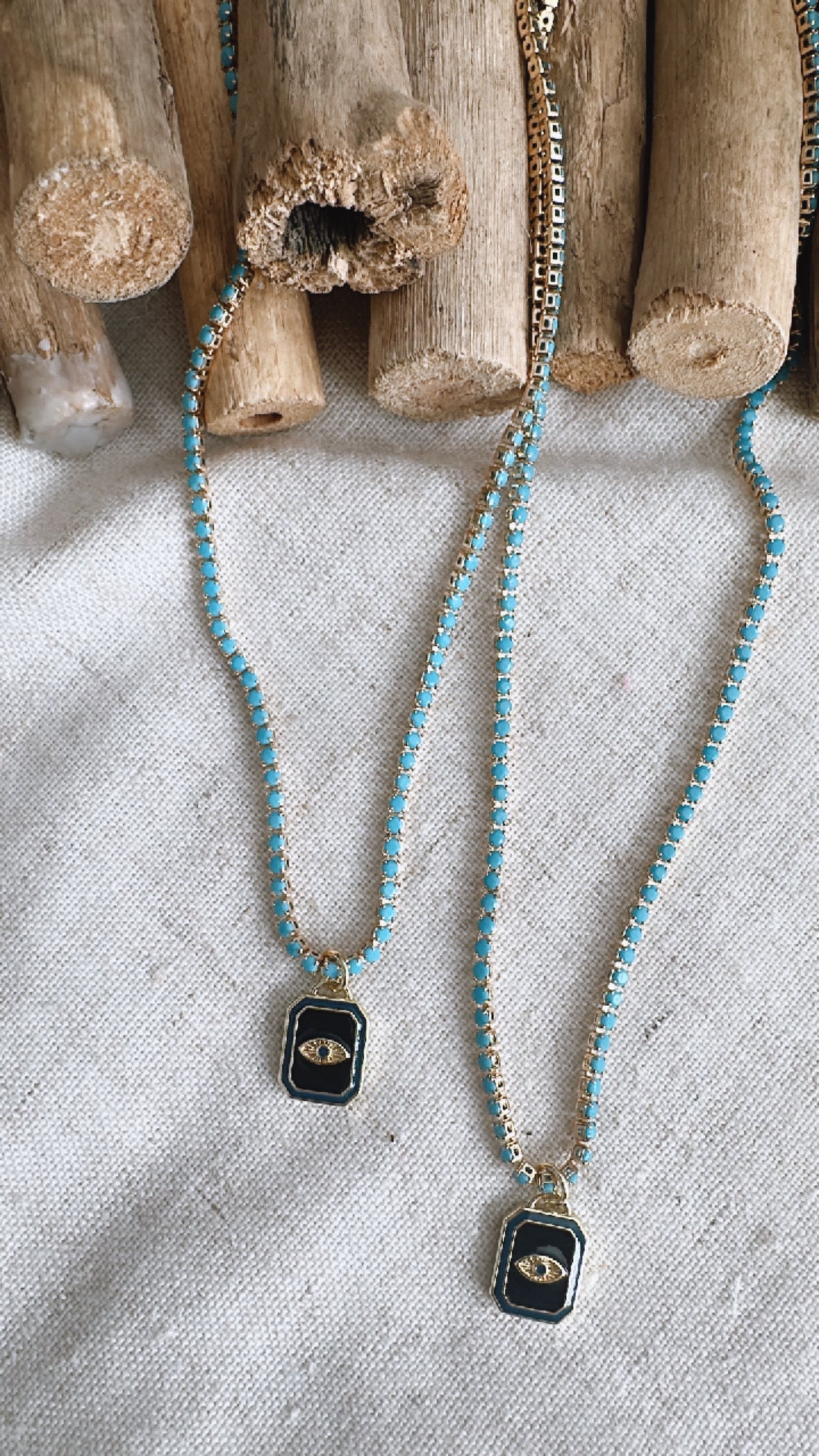 Turquoise Waters Tennis Necklace