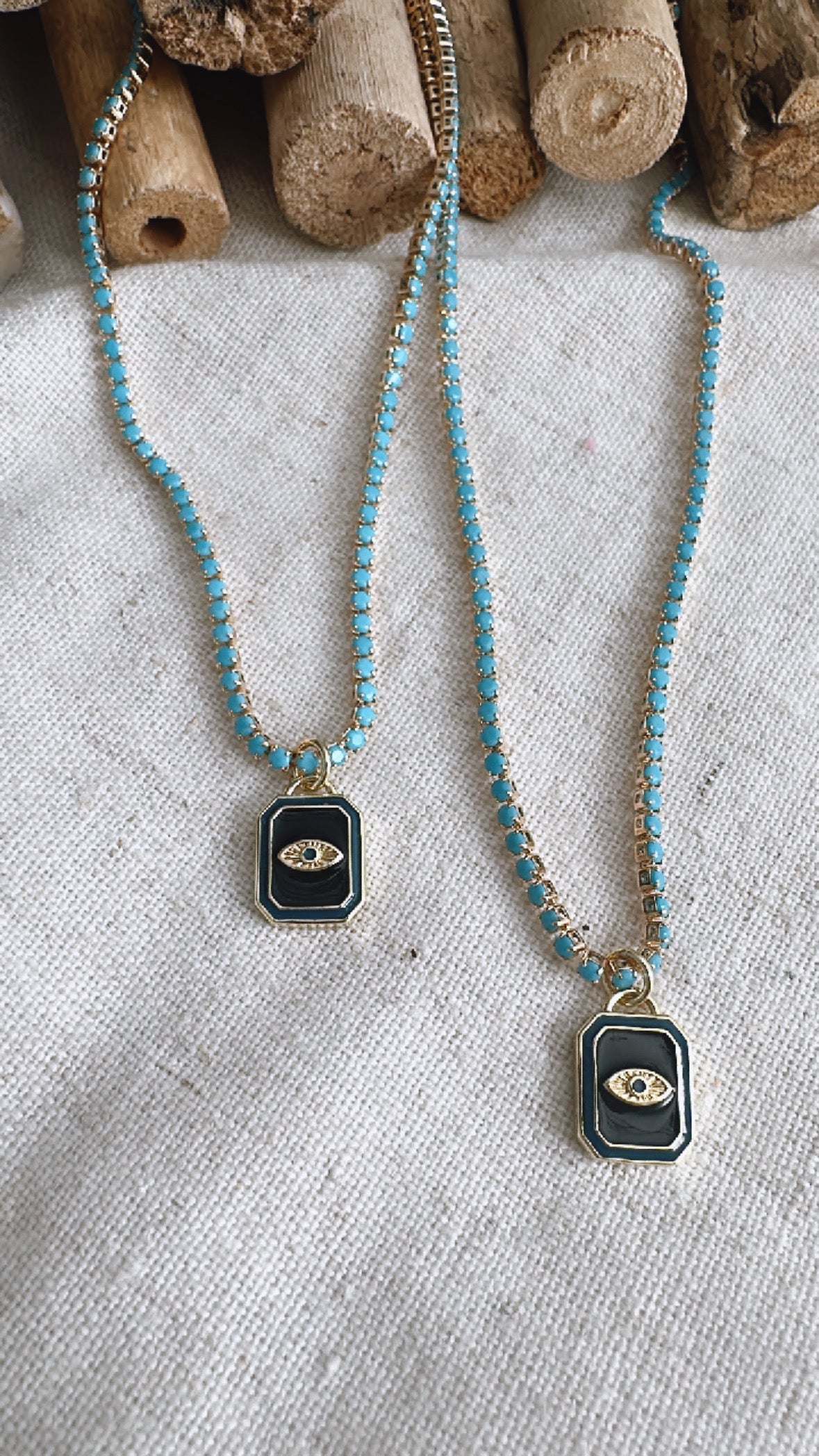 Turquoise Waters Tennis Necklace