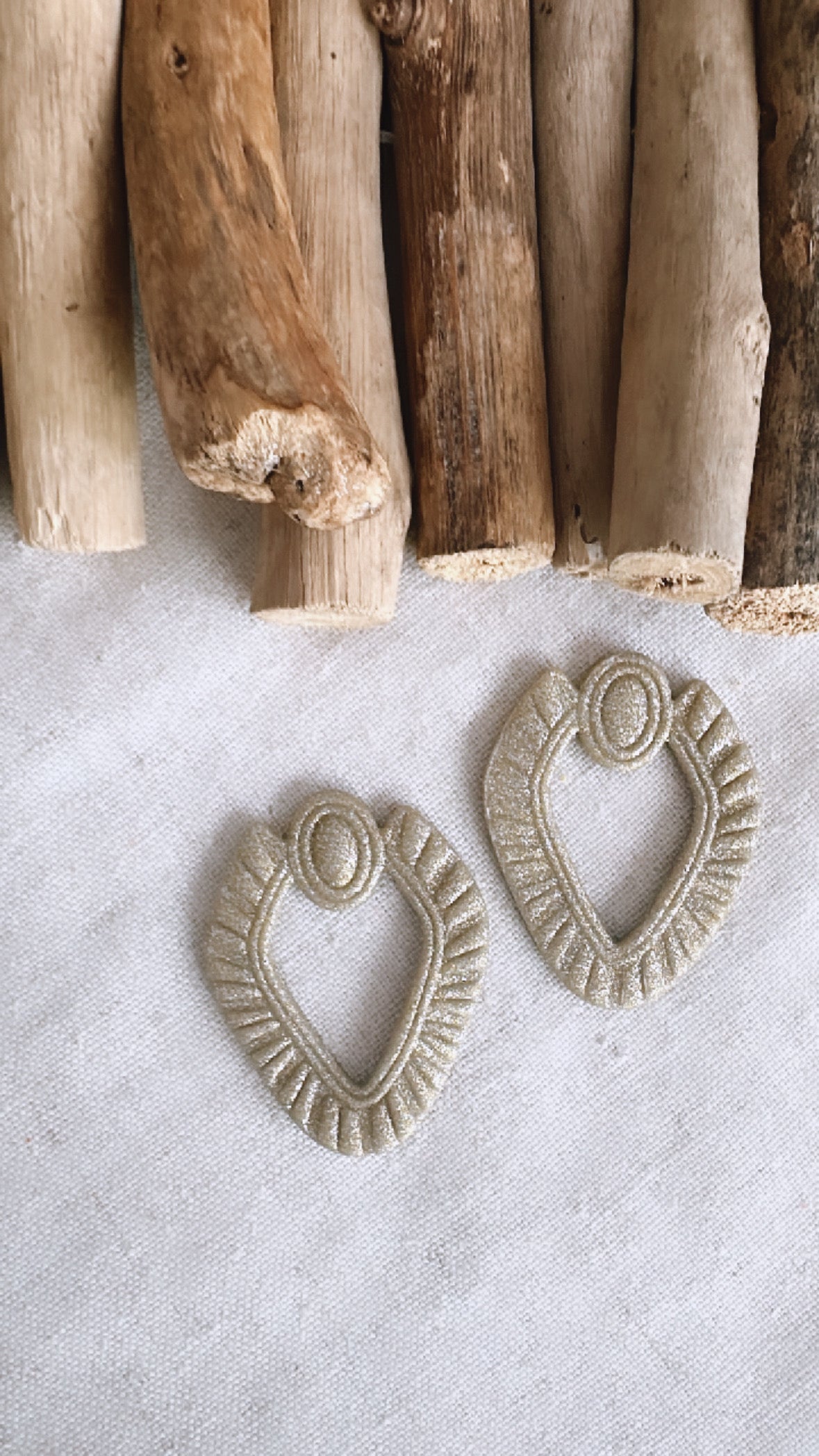 The Rio de Janeiro Collection - Raffia - Clay Earrings