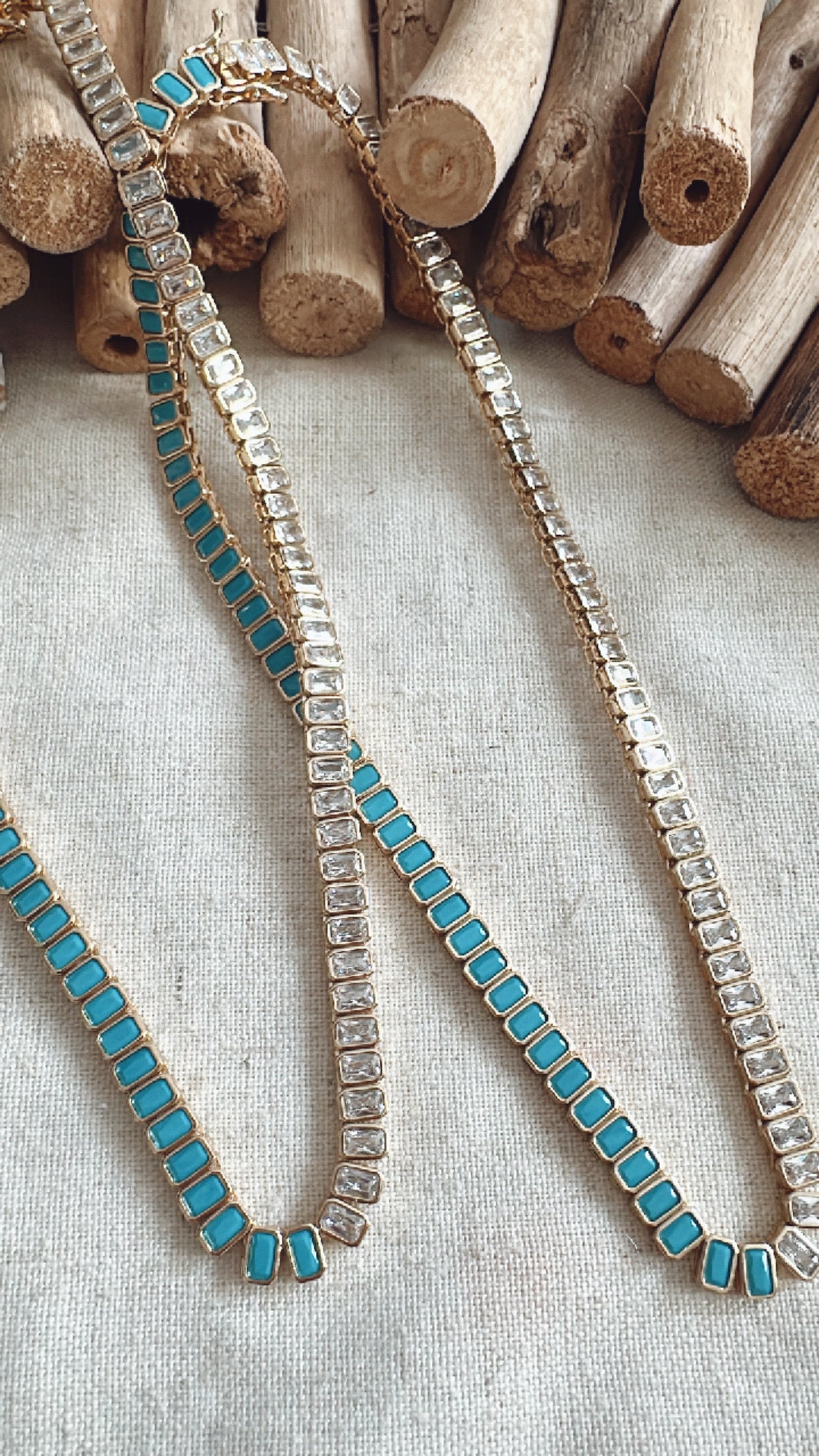 Turquoise Tennis Necklace