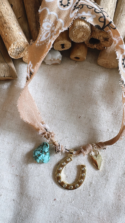 Bandana Charm Necklace