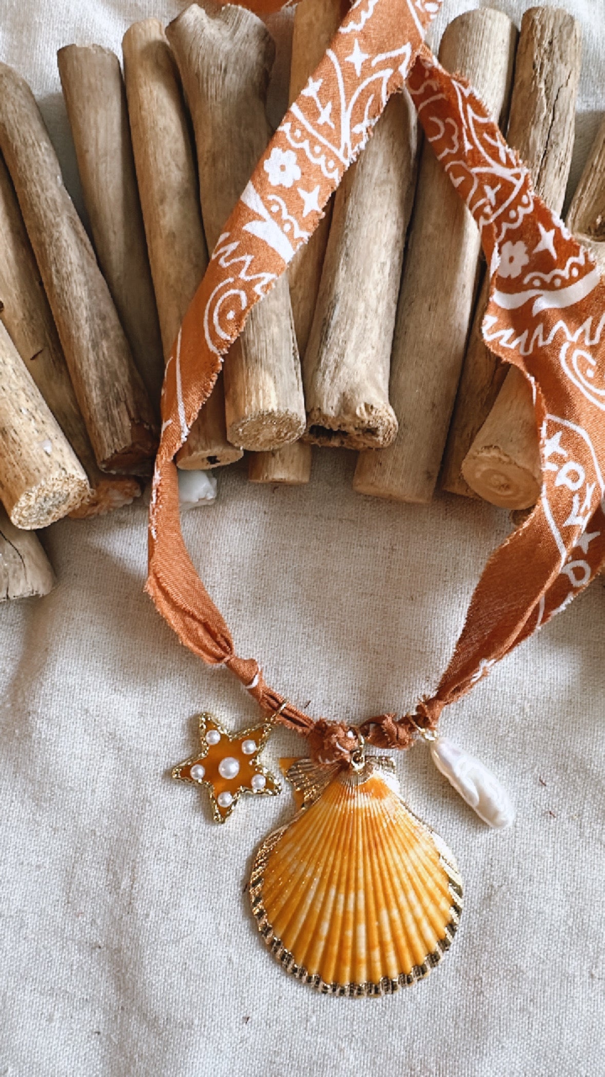Bandana Charm Necklace