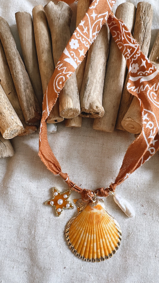 Bandana Charm Necklace