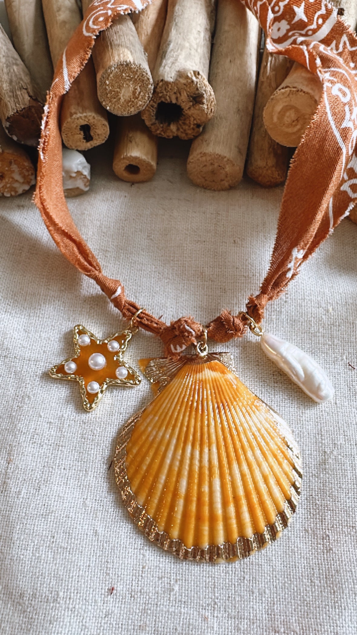 Bandana Charm Necklace