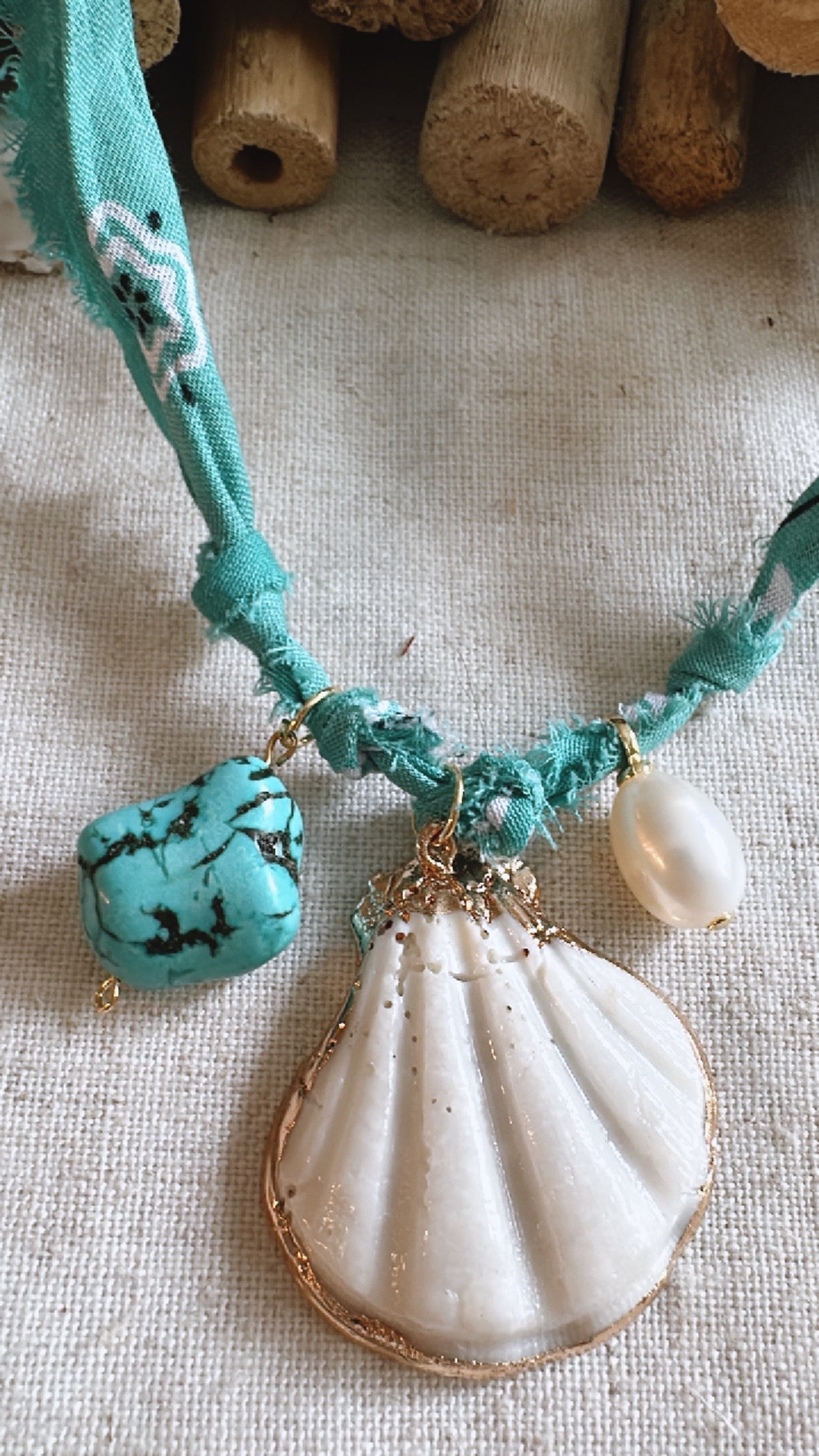 Bandana Charm Necklace