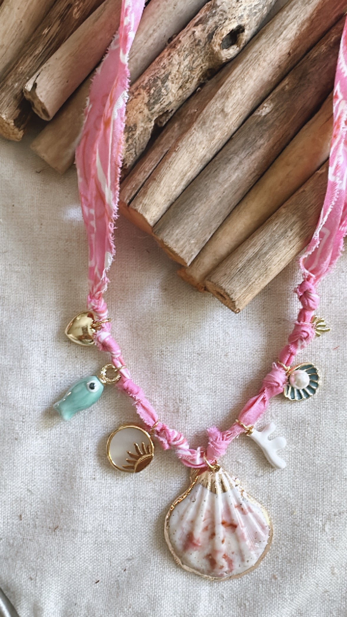 Bandana Charm Necklace
