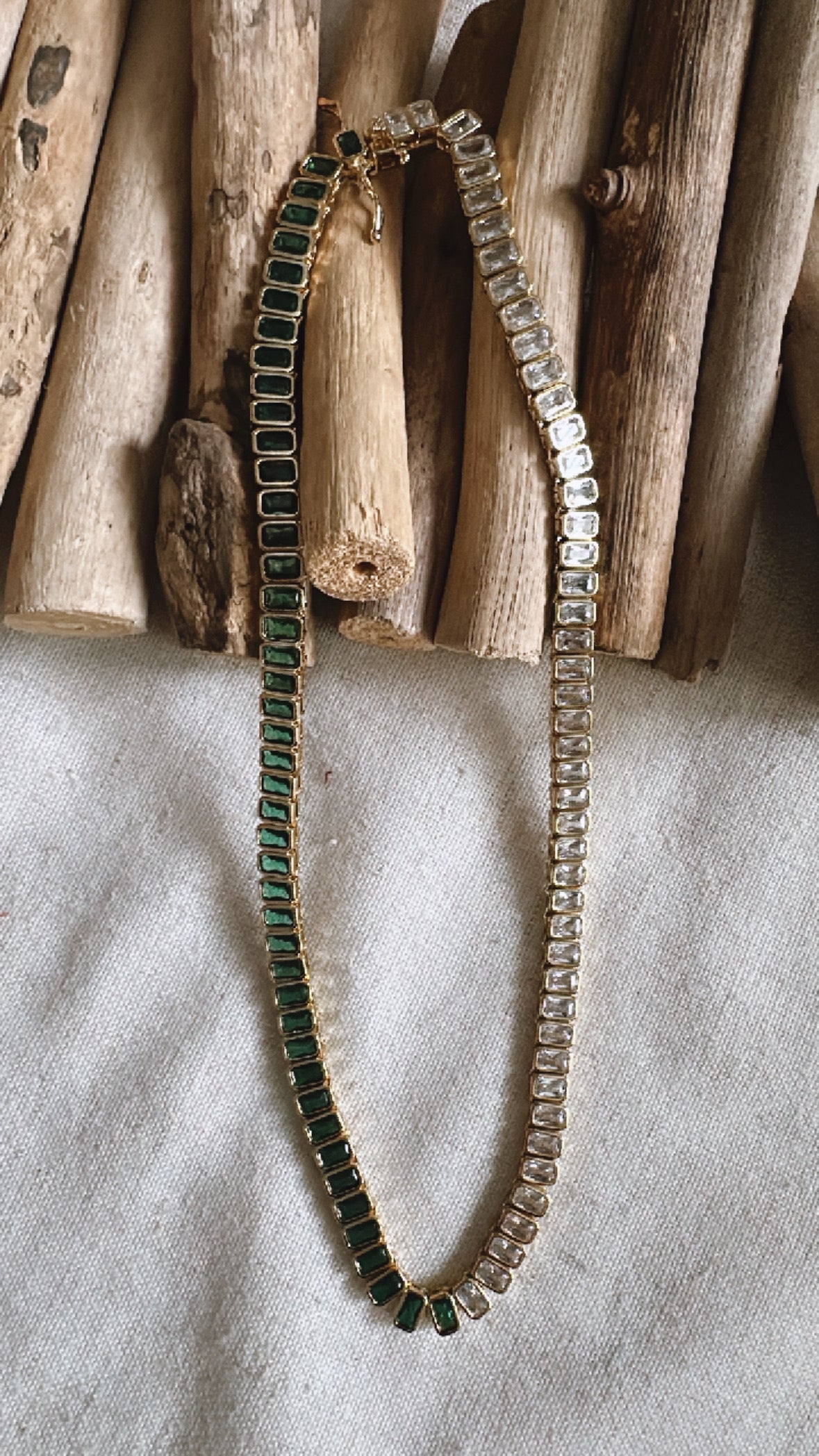 Emerald Tennis Necklace