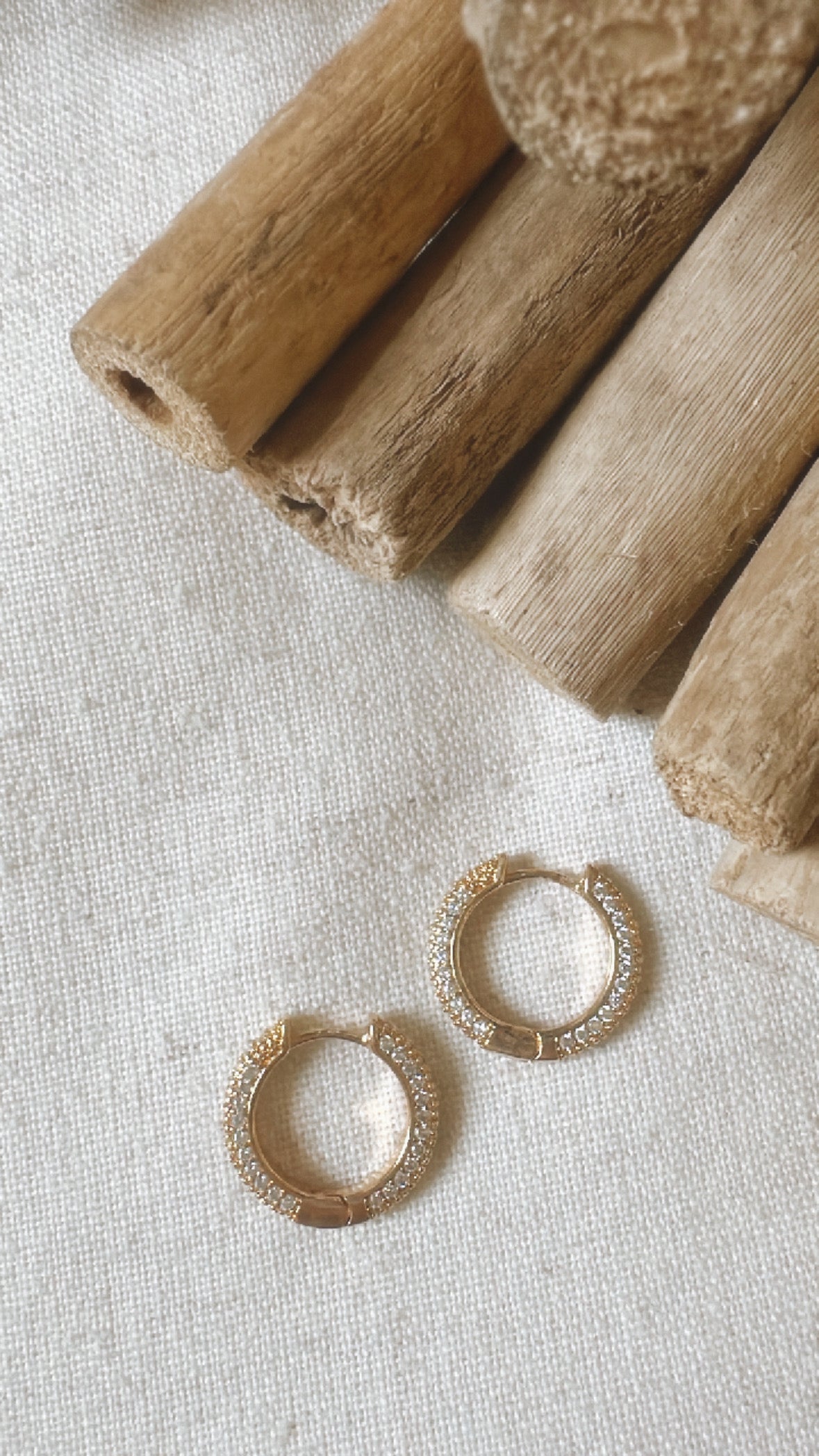 Night Cap Huggie Hoop Earrings