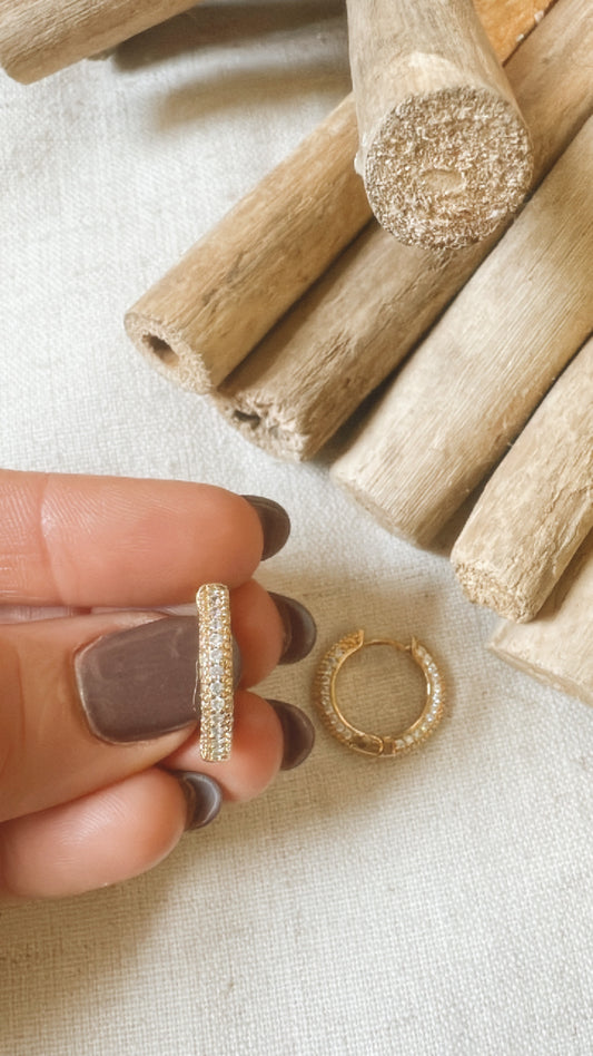 Night Cap Huggie Hoop Earrings