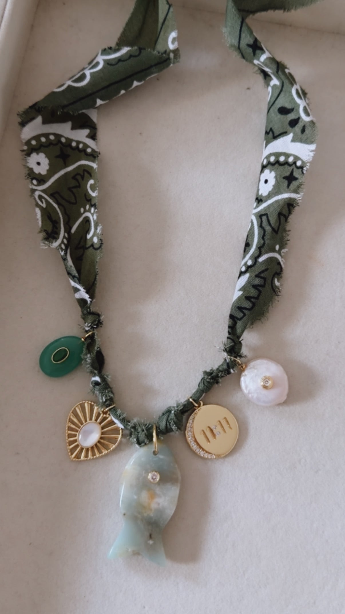 Bandana Charm Necklace