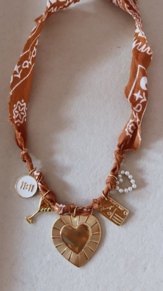 Bandana Charm Necklace