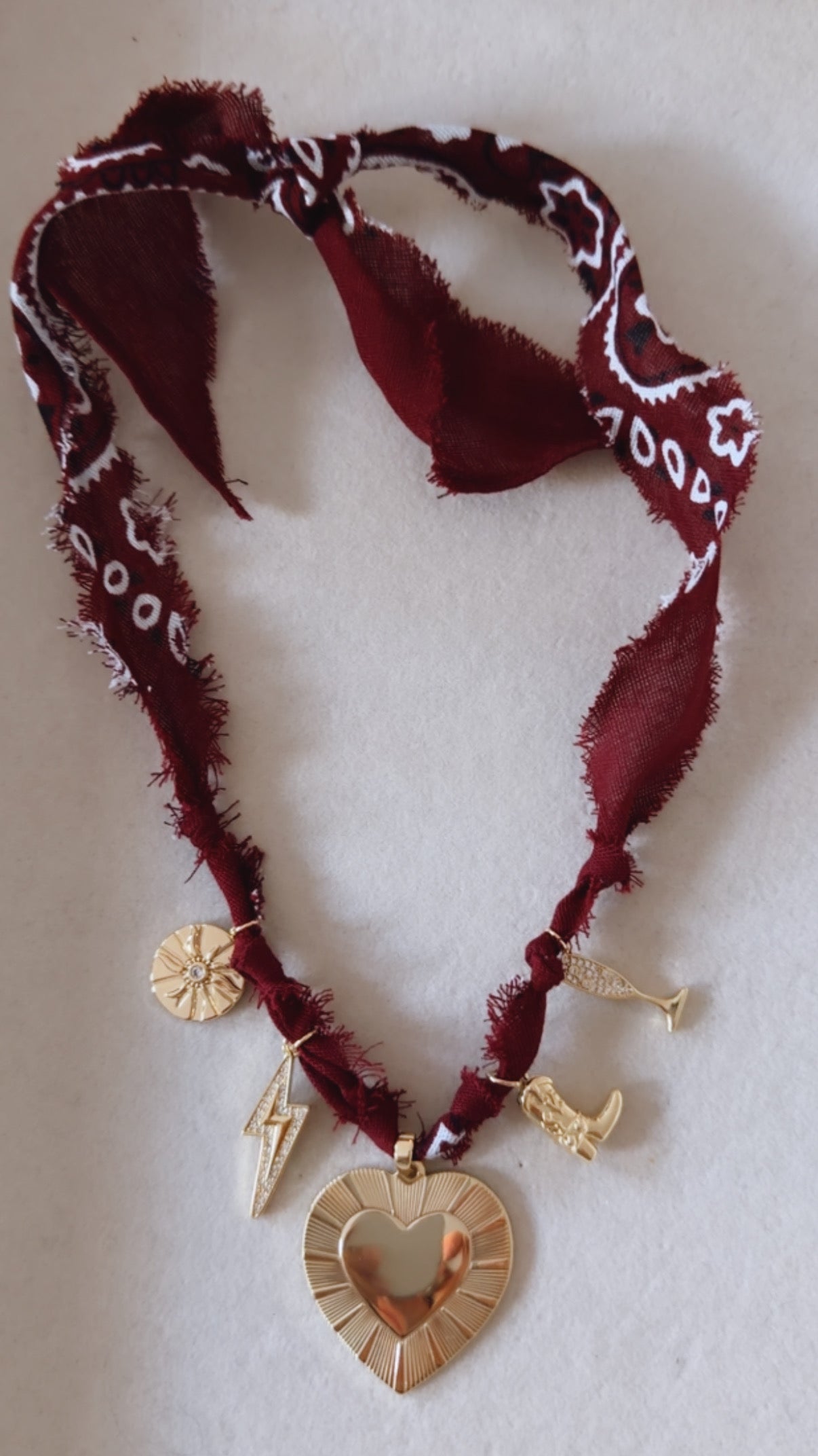 Bandana Charm Necklace
