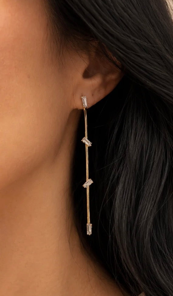 Herringbone Drop Earrings
