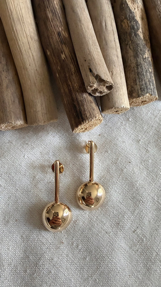 Dome Drop Earrings
