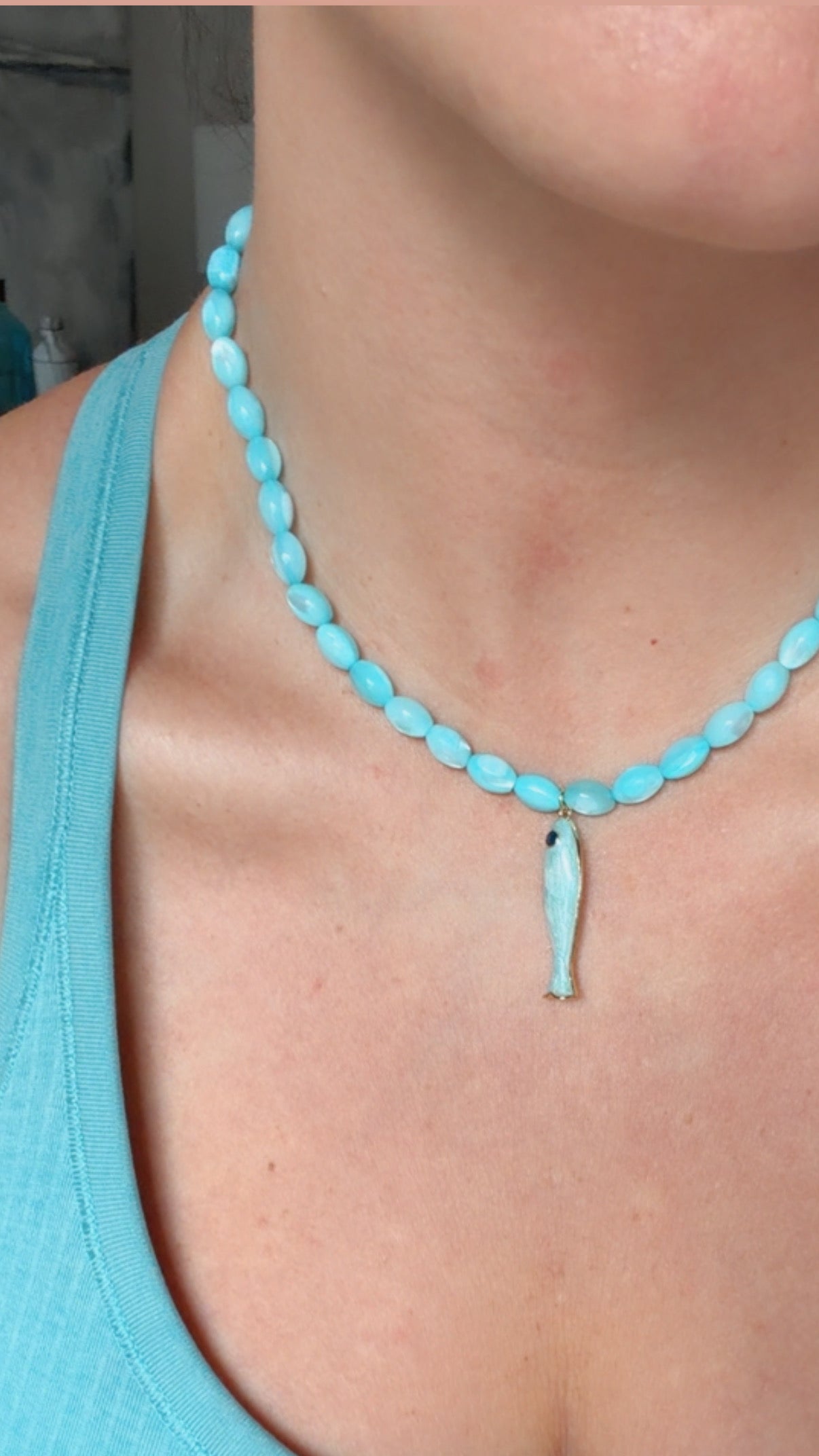 Go Fish Blue Necklace