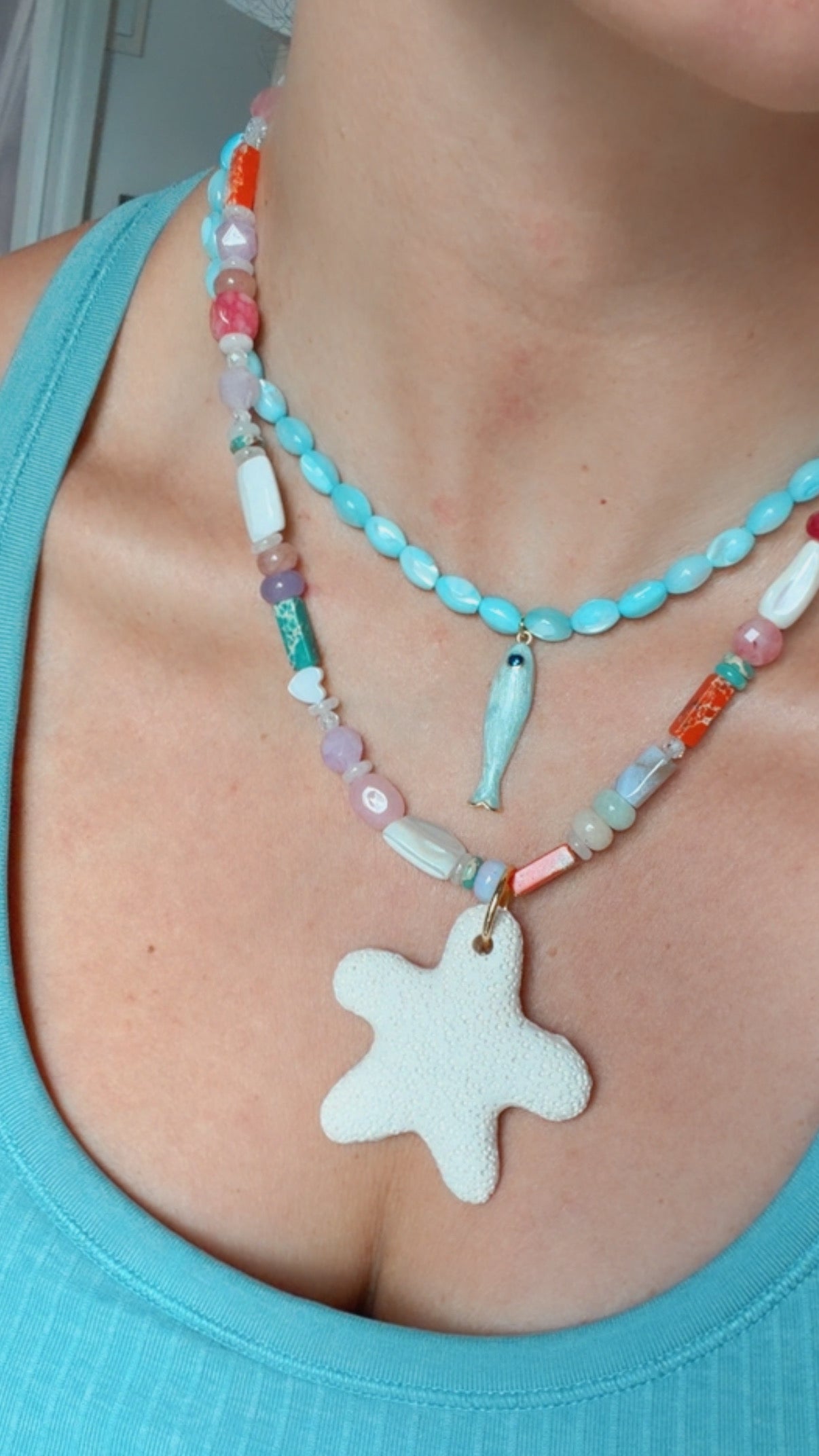 Go Fish Blue Necklace