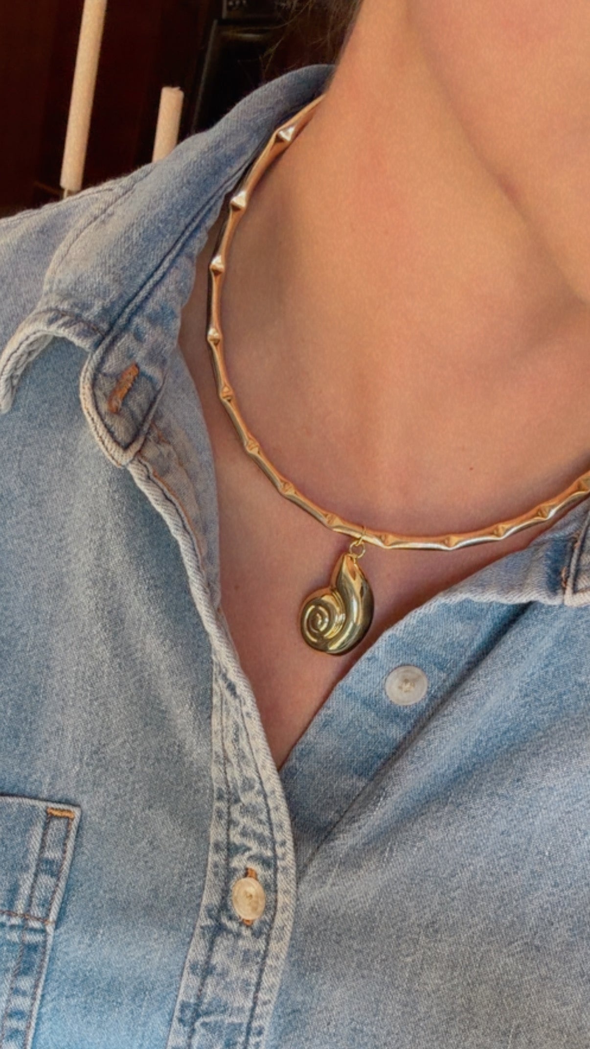 Golden Shell Necklace