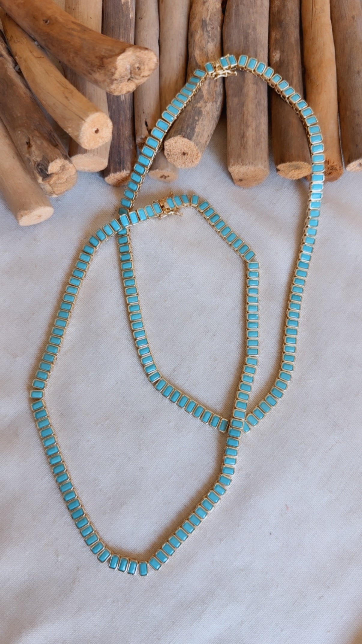 Turquoise Tennis Necklace