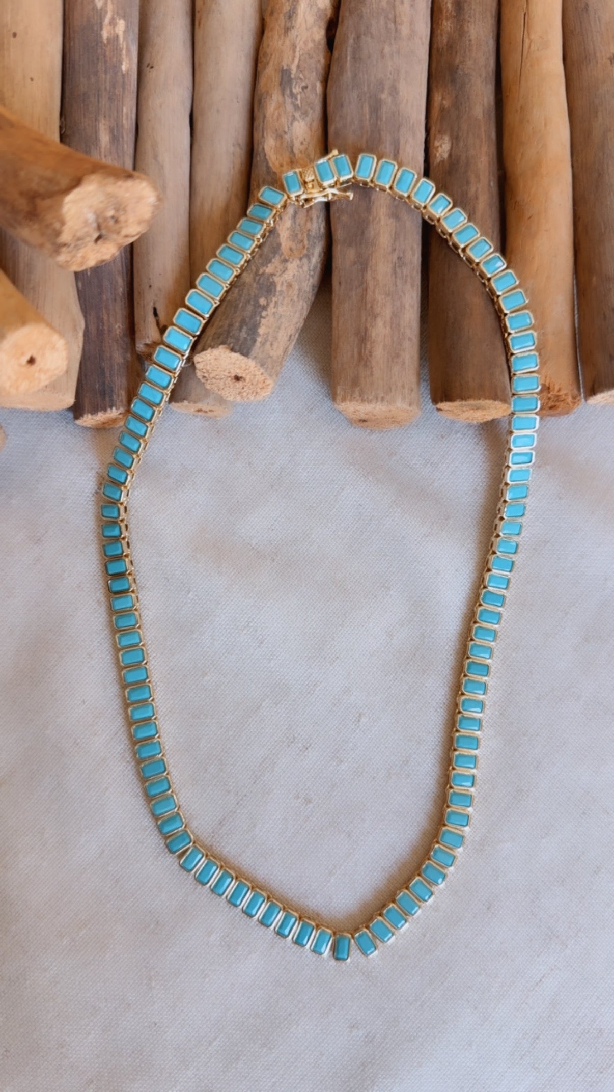 Turquoise Tennis Necklace