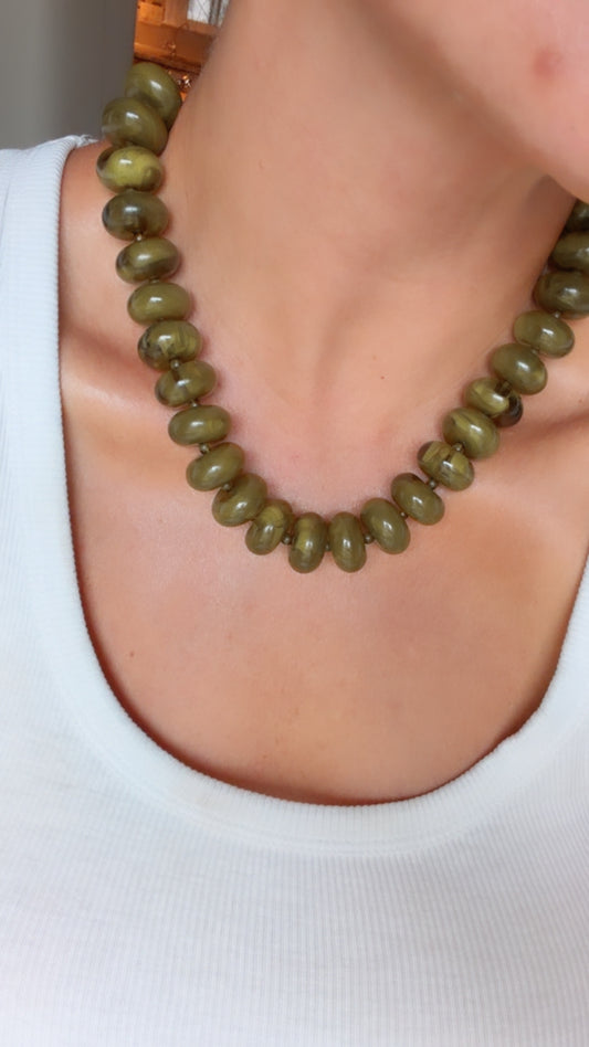 Celine - Olive - Necklace