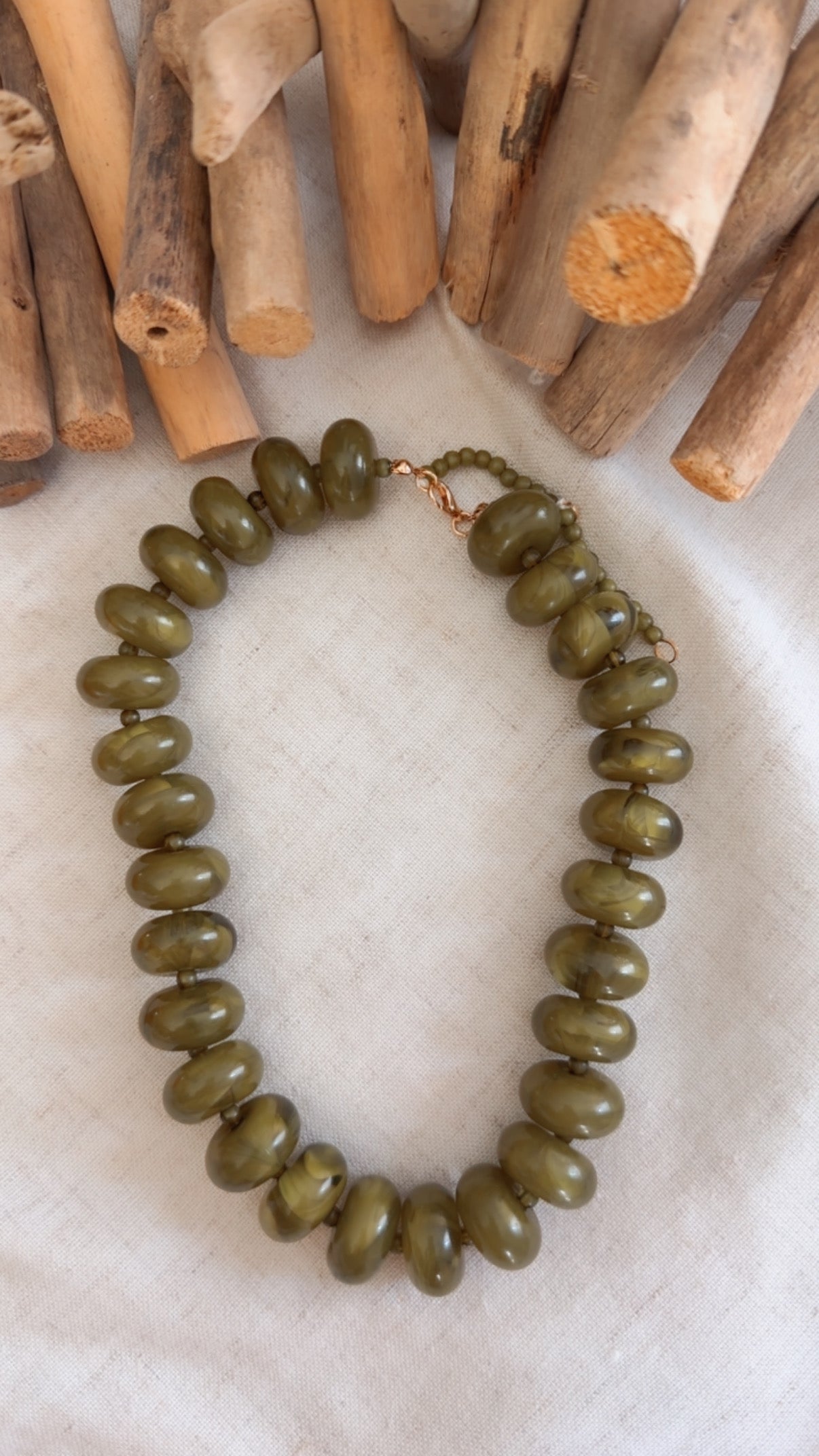 Celine - Olive - Necklace