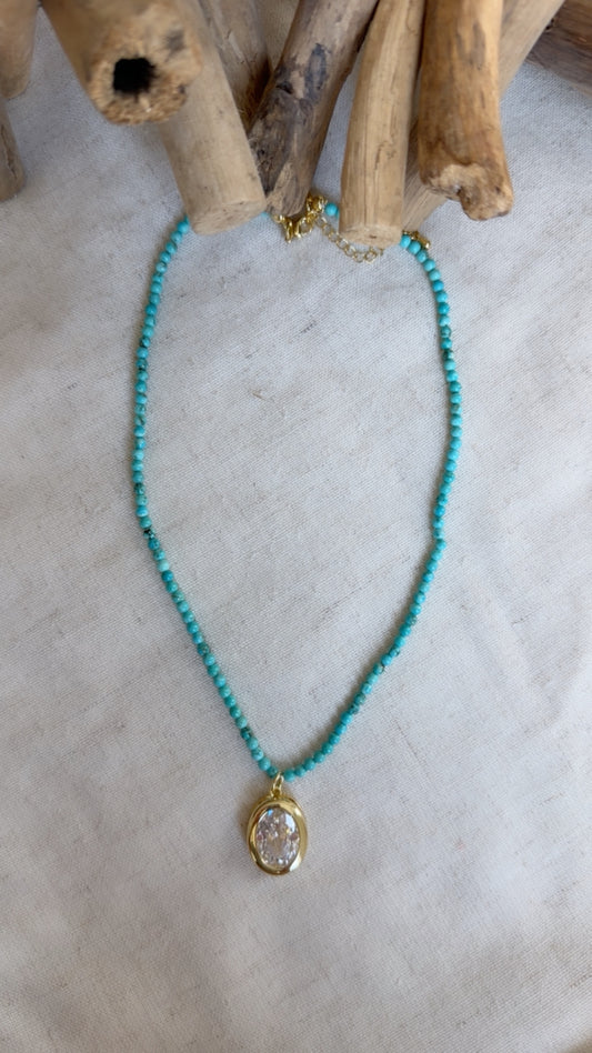 Sky Blue Turquoise Necklace