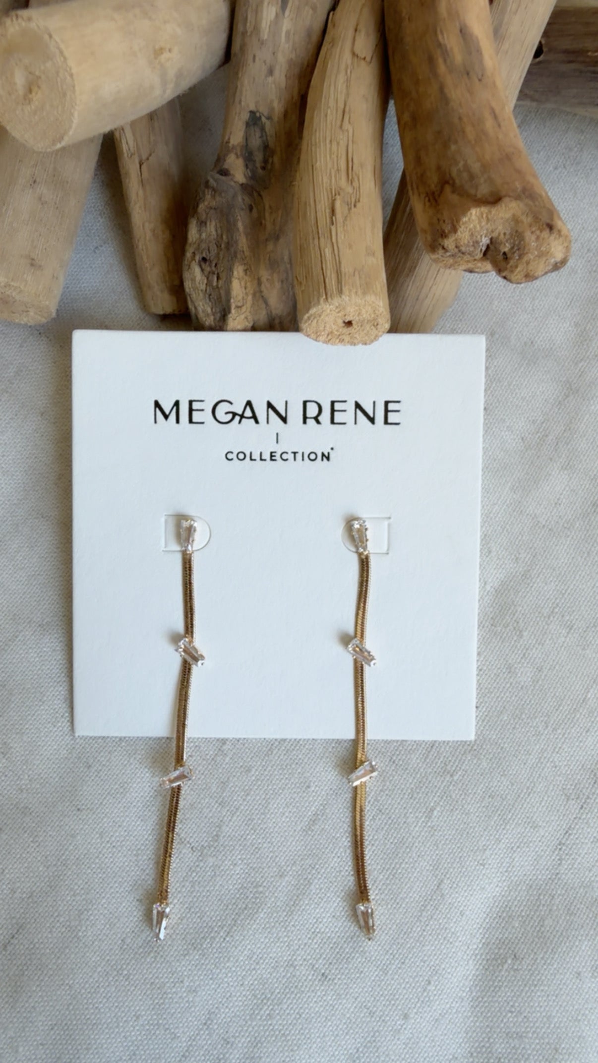 Herringbone Drop Earrings
