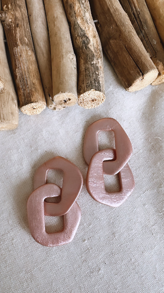 The Reflection Collection - Links - Clay Earrings