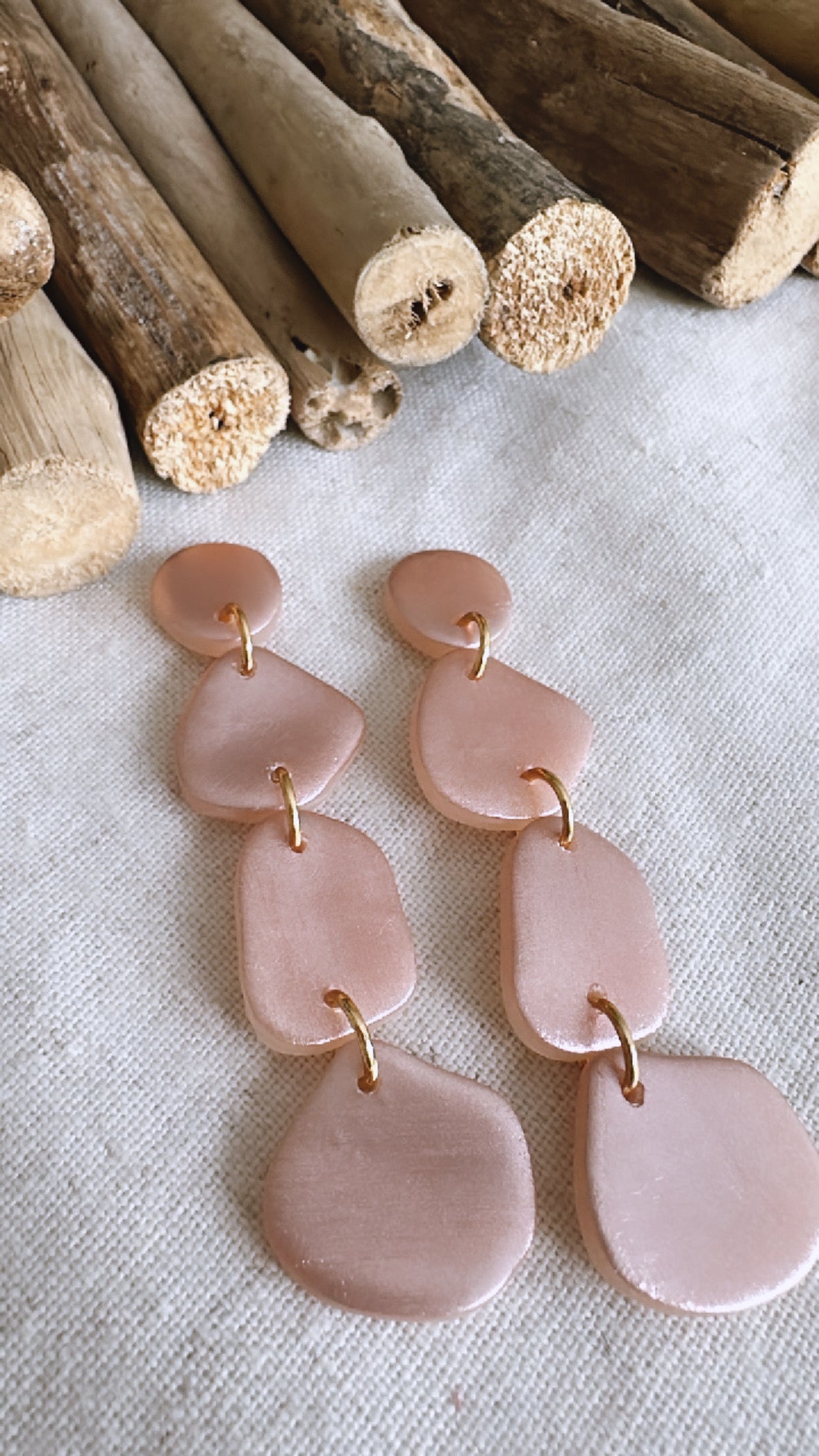 The Reflection Collection - Charlie (medium) - Clay Earrings