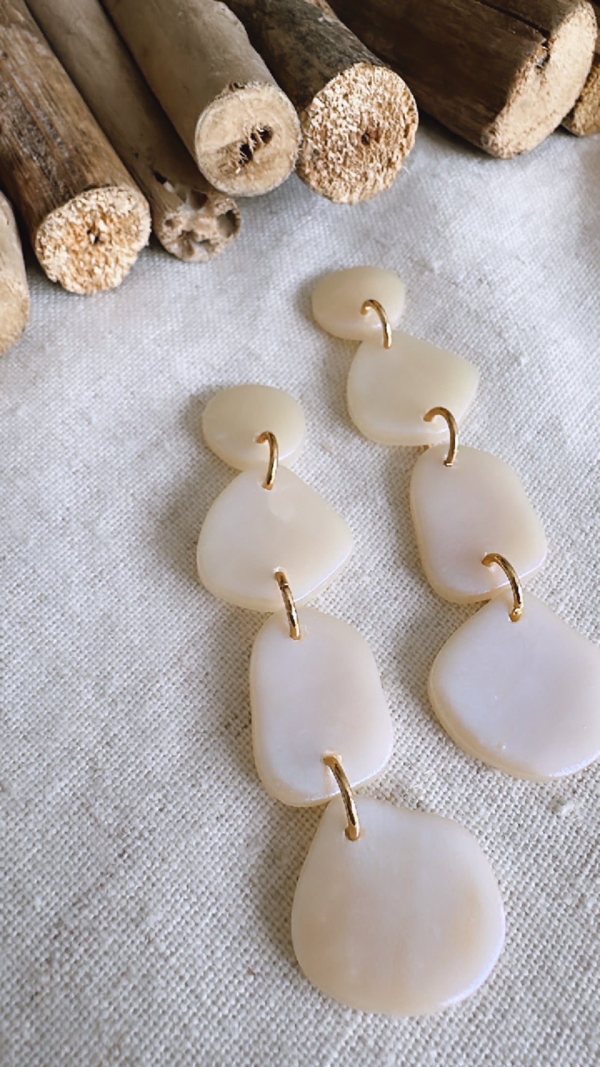 The Reflection Collection - Charlie (medium) - Clay Earrings