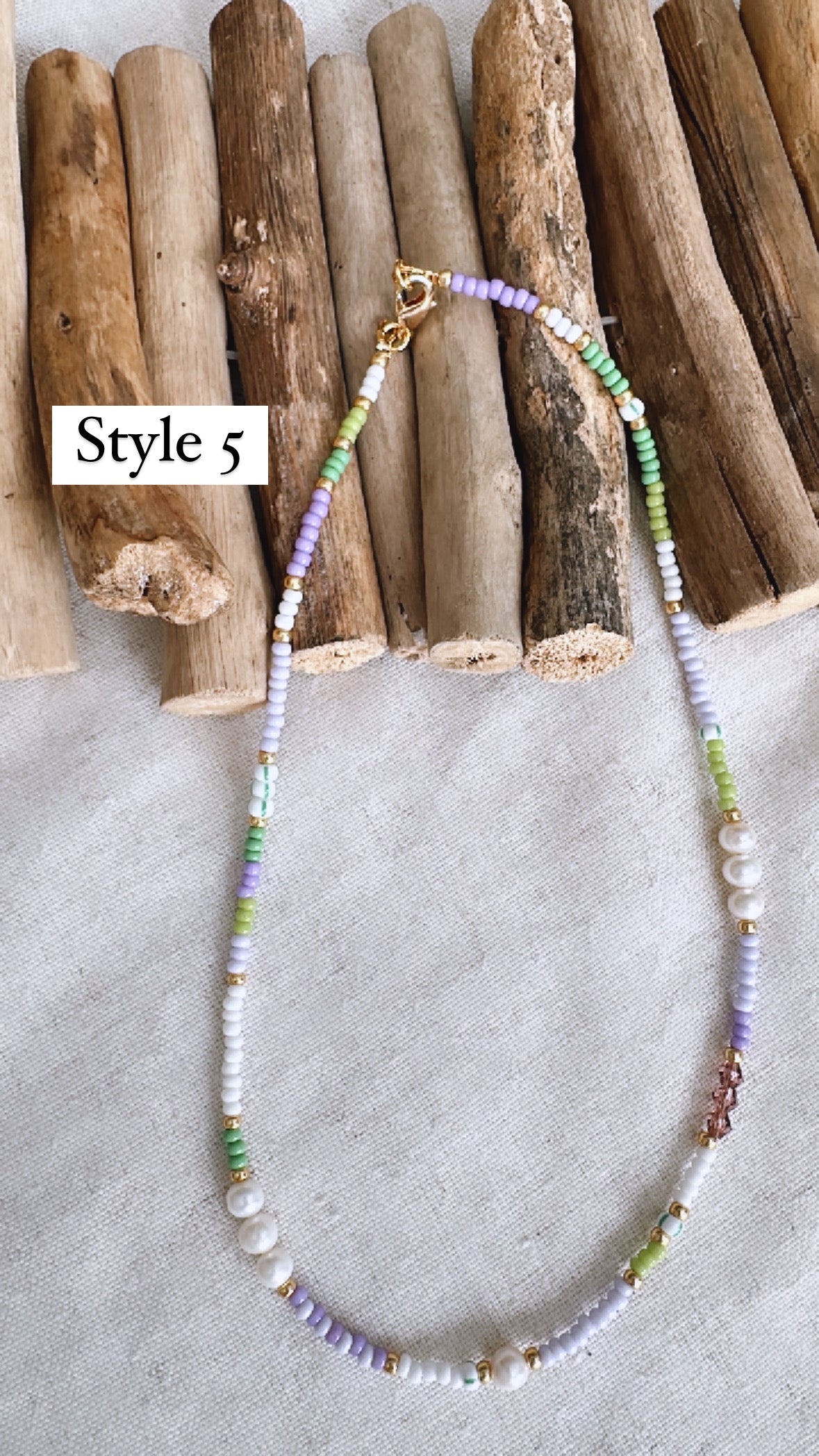The Golden Hour Collection - Sunset Candy Beaded - Necklace