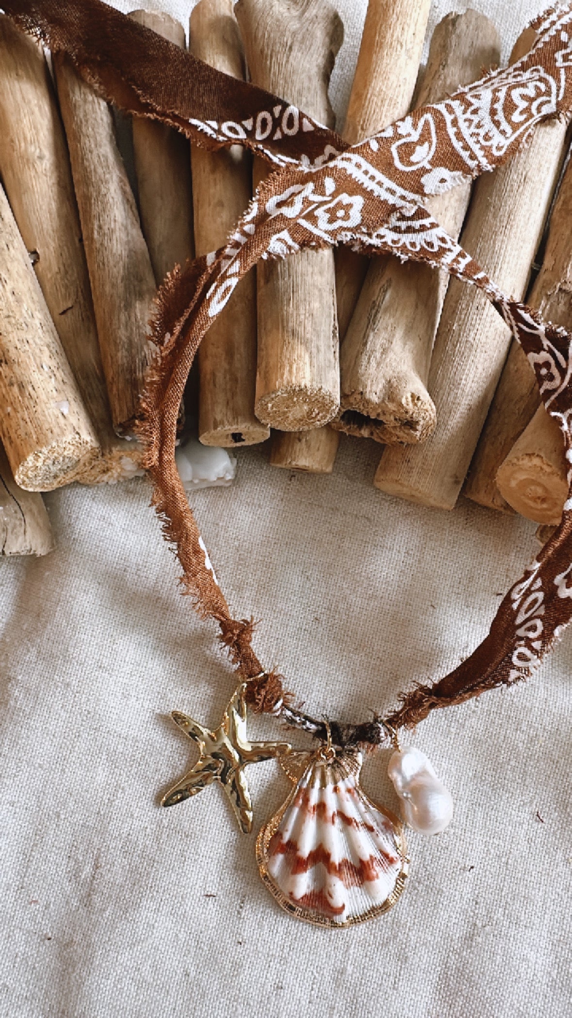 Bandana Charm Necklace