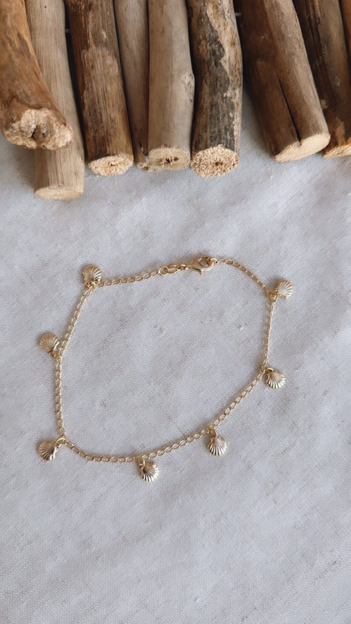 The Golden Hour Collection - Sea Shells Charm - Anklet