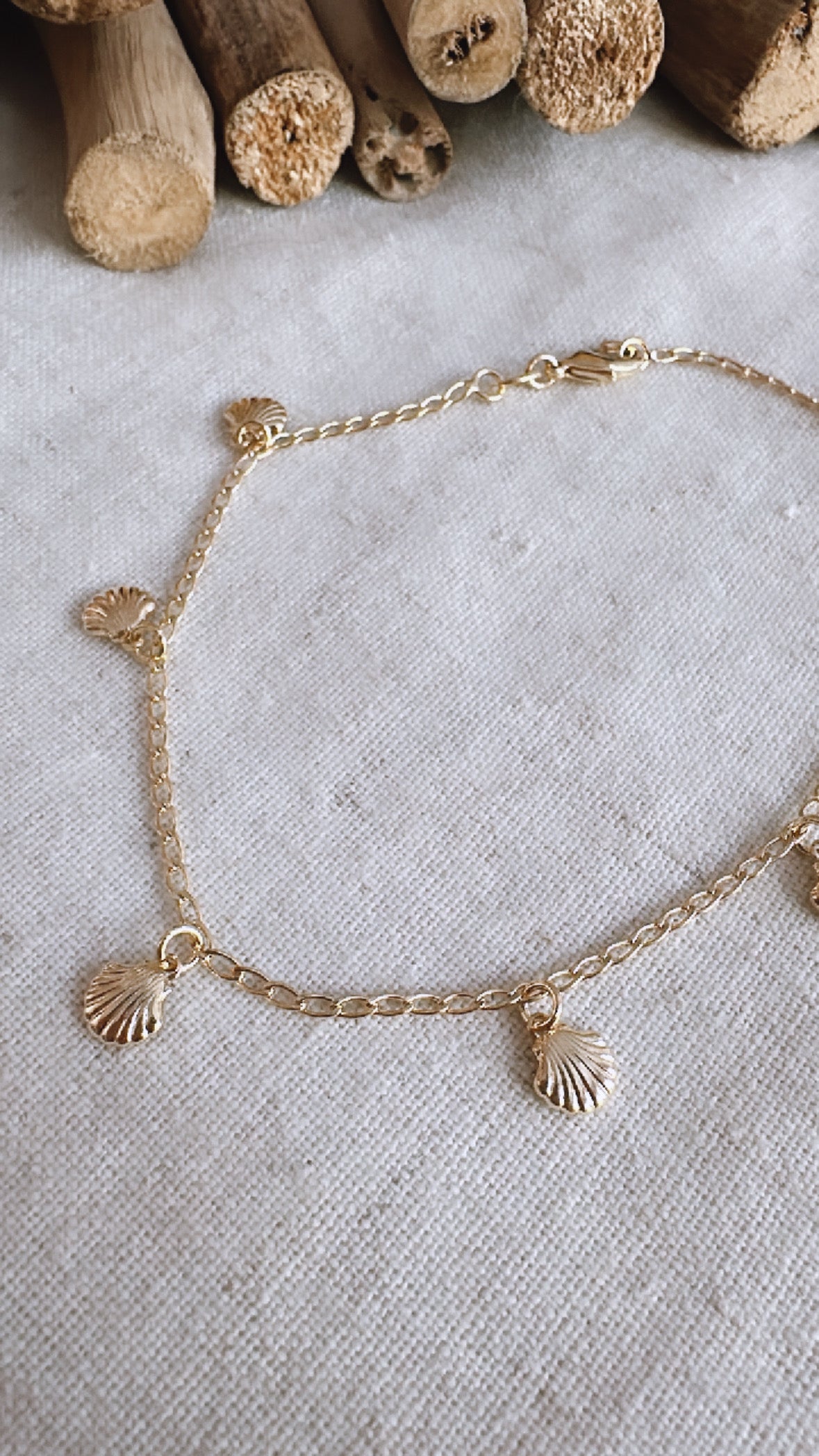 The Golden Hour Collection - Sea Shells Charm - Anklet