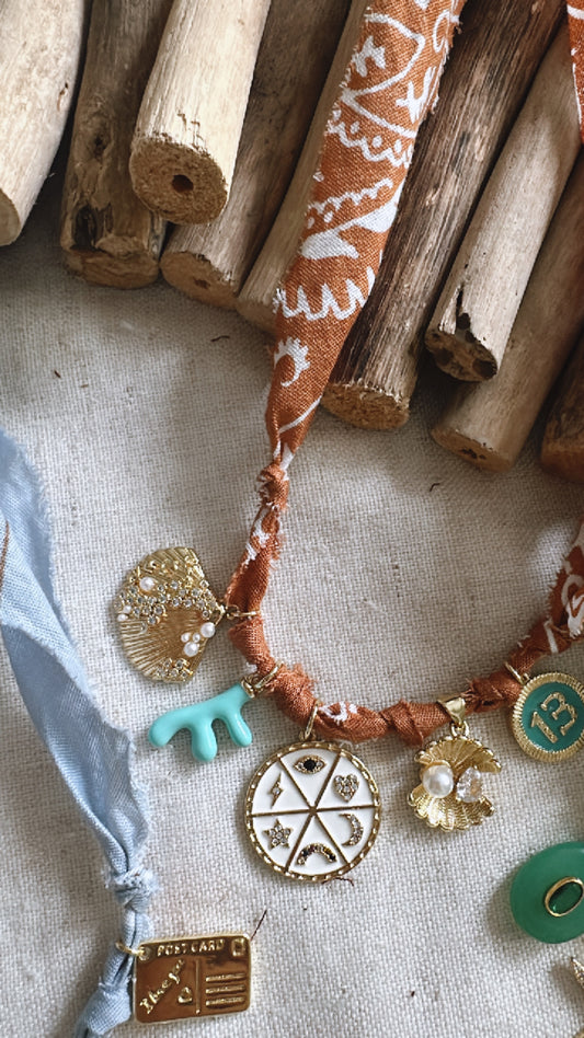 Bandana Charm Necklace