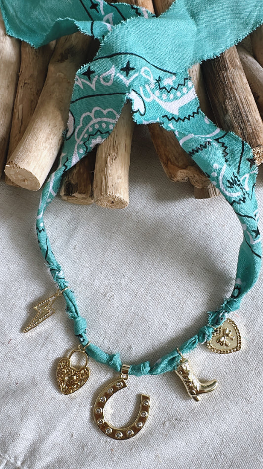 Bandana Charm Necklace