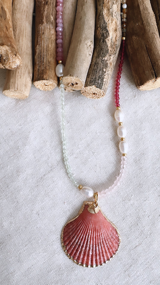 The Golden Hour Collection - Sunset Shell Candy  - Necklace