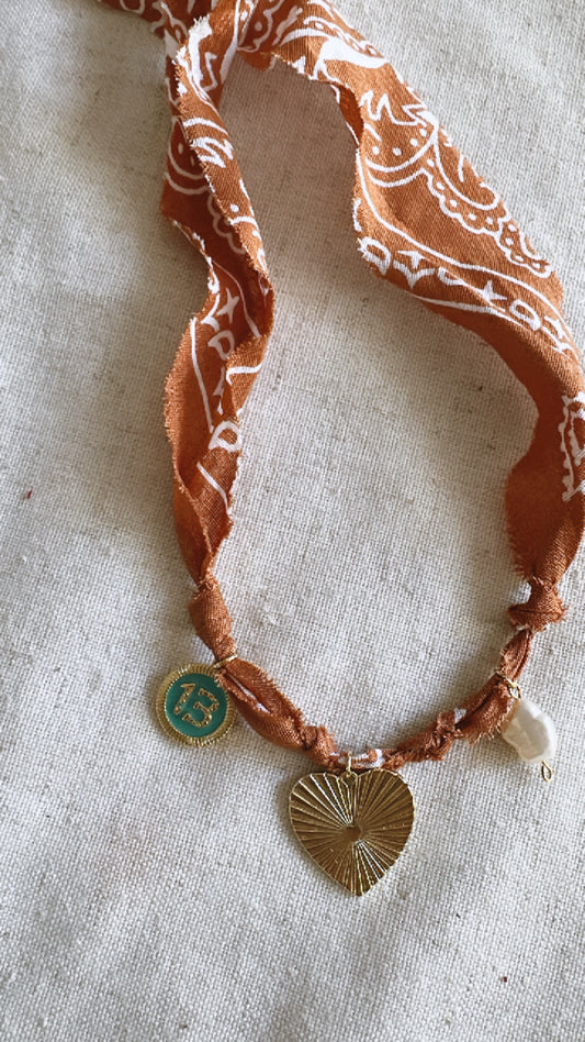 Bandana Charm Necklace
