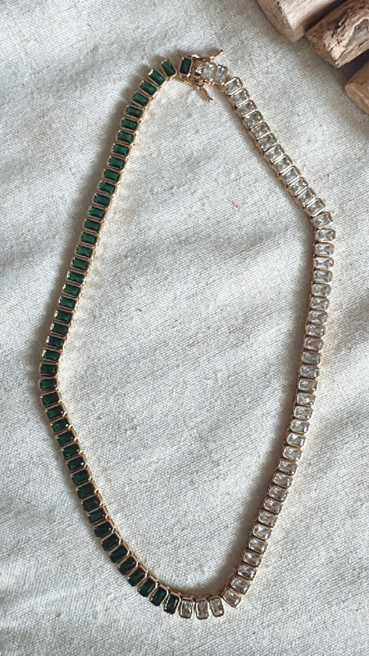 Emerald Tennis Necklace