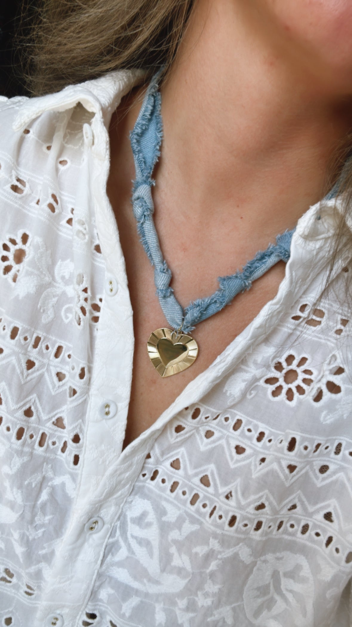 Blue Jean Baby Necklace