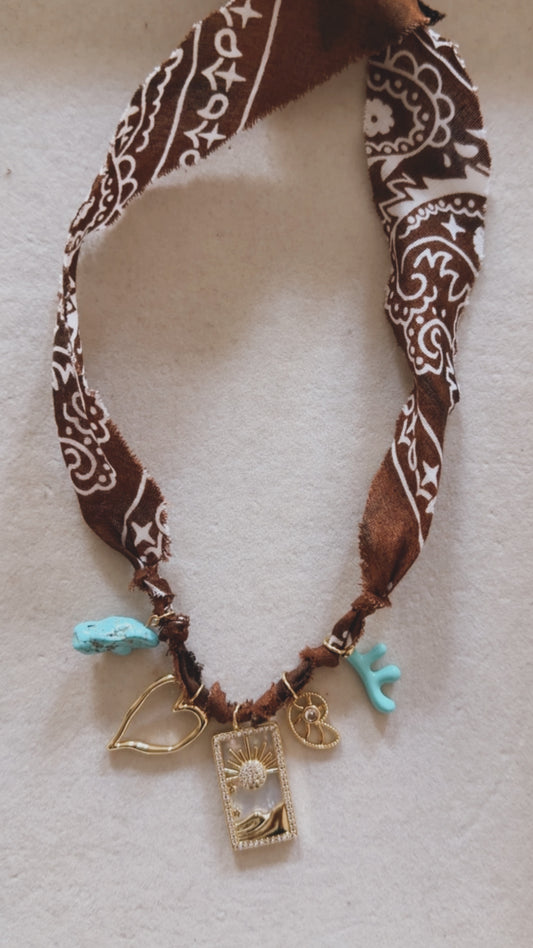 Bandana Charm Necklace