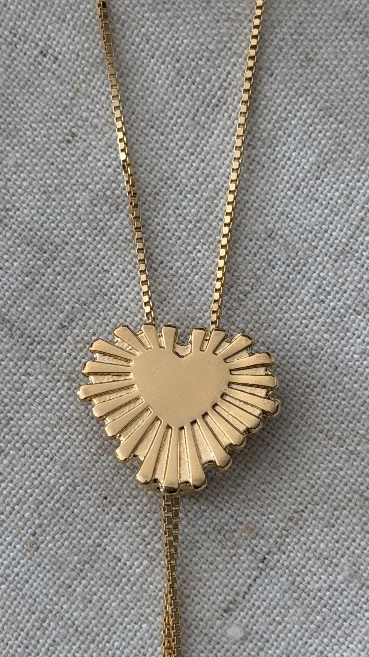 Heart of Gold Bolo Necklace
