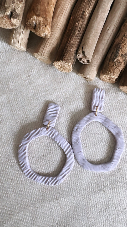 The Lavender Collection - Rene  - Clay Earrings